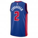 Maillot NBA Detroit Pistons Cade Cunningham 2 Nike 2022-23 Icon Edition Bleu Swingman - Homme
